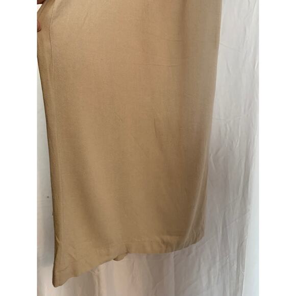 Free People Small Beige Wide Leg Rayon Pull On Khaki High Rise Women's Pant - Picture 4 of 8